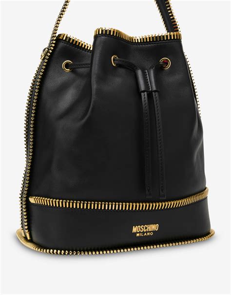 moschino rider bucket bag